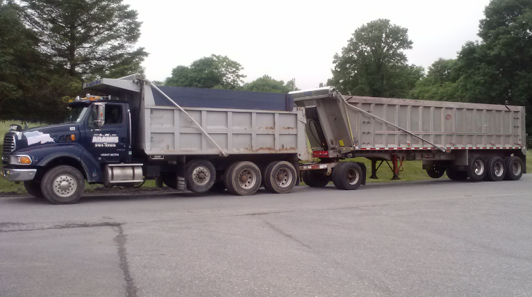 tractor trailer trucking goshen new york lk adamis mulch mart transport.png
